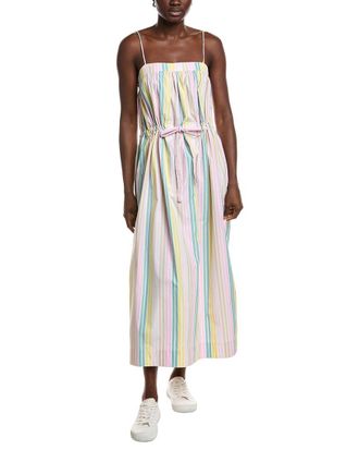 Ganni Stripe Maxi Strap Dress