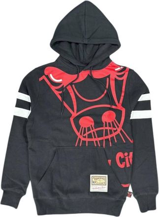 Mitchell & Ness Mens Substantial Chicago Bulls Hoodie In Black
