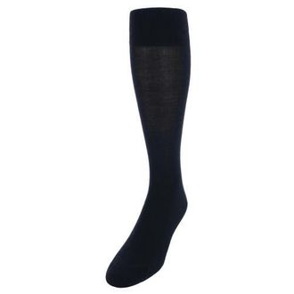 Trafalgar Store Sutton Over The Calf Fine Merino Wool Socks in Black at Nordstrom