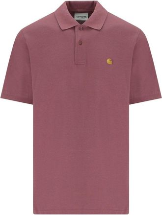Carhartt Work in Progress Carhartt Wip S/S Chase Dusky Pink Polo Shirt