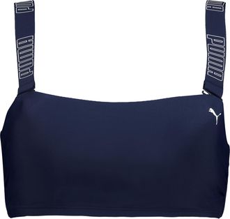 Puma Bandeau-Bikini-Top PUMA PUMA SWIM WOMEN BANDEAU TOP, Damen, Gr. XL, N-Gr, navy, Obermaterial: 80% Polyamid, 20% Elasthan, Bikini-Oberteile Bandeau-Bik