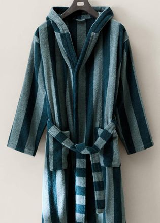 Mango Accappatoio 100% cotone righe blu - Home - S - MANGO HOME