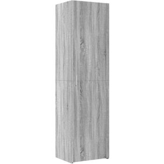 vidaXL Highboard Grey Sonoma 50x42.5x185 cm Engineered Wood Vidaxl