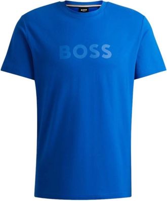 HUGO BOSS T-Shirt RN - Heren - T-shirts - Blauw - M - Katoen - Tops