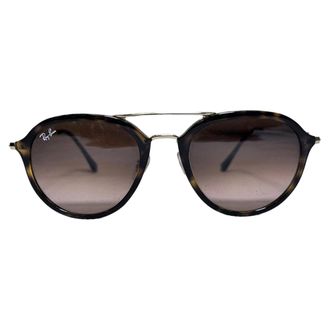 Ray-Ban Ray Ban RB4253 pilotenzonnebril met dubbele brug in bruin acetaat