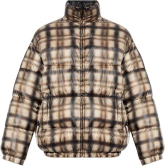 Diesel W-Bourbon-Enbm Jacket - Heren - Zomerjassen - Bruin - S - Leer - Jassen
