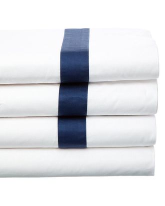 Dea 300 Thread Count Raso Band on Bella Percale Sheet Set