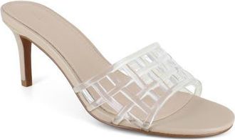 Rebecca Minkoff July Slide Sandal in Clear/Nude at Nordstrom, Size 6.5