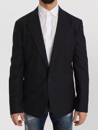 Dolce & Gabbana striped slim-fit blazer