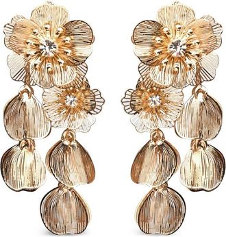 Carolina Herrera Floral-drop Clip-on Earrings