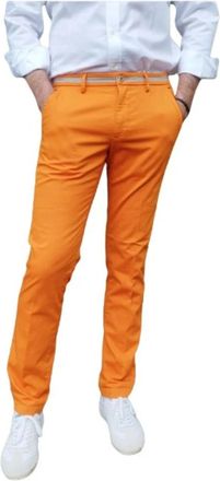Mason's Slim Torino University Broek - Heren - Chinos - Oranje - XS - Katoen - Broeken