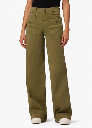 Joe's Premium Cargo Wide Leg Jeans In Burnt Olive