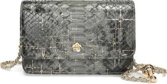 Tiffany & Fred Python-Embossed Leather Crossbody