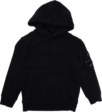 C.P. Company Boys Boys Juniors Diagonal Fleece Goggle Hoodie in Black Cotton - Size 4Y