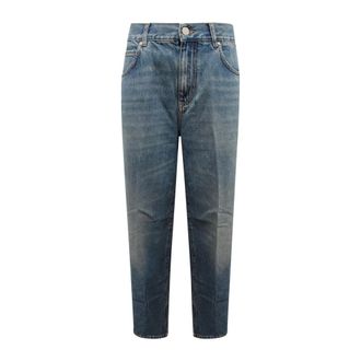 Pinko Pinko - Lovely Loose Wo Broeken - Dames - Jeans - Blauw - Maat: W28 Denim