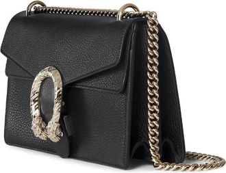 Gucci Womens Shoulder Bag Dionysus Black Calf Skin