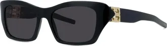 Givenchy Smoke Square Ladies Sunglasses GV401031 01A 54