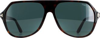 Tom Ford Aviator Mens Dark Havana Blue FT0934 Hayes zonnebril