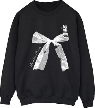 Disney Dames/Dames Minnie Mouse Strik Sweatshirt (Zwart, Zwart)