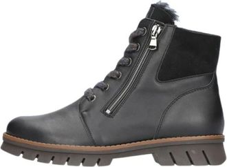 Waldl&auml;ufer H-Xara Veterlaars - Dames - Schoenen - Zwart - Maat: 38 EU Leer