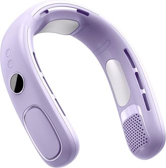 OEM Bolsa De Almacenamiento, Ventilador Semiconductor Sin Aspas, Para Colgar Al Cuello, Pantalla Digital Recargable, Dispositivo De Refrigeraci&oacute;n Port&aacute;til