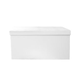 OEM Puf Intesi Velse, Ecopiel, Blanco, Plegable