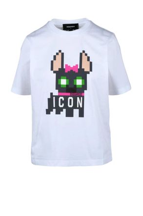 Dsquared2 Cropped White T-Shirt
