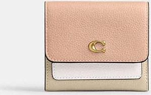 Coach Mila Small Flap Wallet In Colorblock