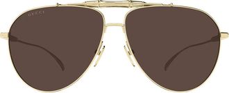 Gucci Sunglasses Gg2064 S 004 Gold/Brown Men
