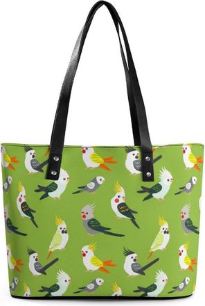 Generic Cute Parrot Birds Tote Bags for Women Cute Shoulder Purses Handbags