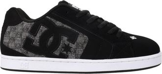 DC Sneaker DC SHOES Net, Herren, Gr. 9,5(42,5), schwarz (schwarz, monogram), Obermaterial:52.5% Leder, 47.5% Synthetikmaterial;, Schuhe Sneaker