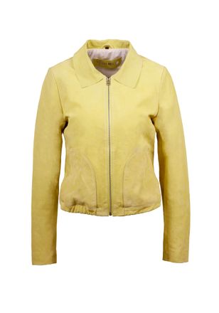 Freaky Nation Lederjacke FREAKY NATION Sweet Girly-FN, Damen, Gr. M (38), gelb, Oberstoff: 100% Leder; Futter: 100% Baumwolle, normal, Jacken Lederjacke