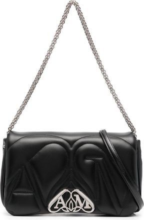 Alexander McQueen small The Seal shoulder bag - women - Calf Leather - OS - Black