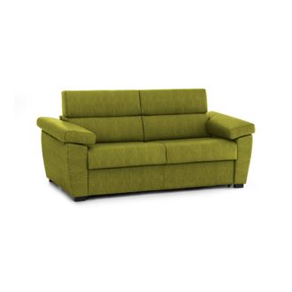 Dmora Sof&aacute; Cama 2 Plazas Quintiliana, Sof&aacute; Convertible Para Sal&oacute;n, Acolchado, Desenfundable, Calidad 100% Made In Italy, 205x95 H100 Cm, Verde - Dmora
