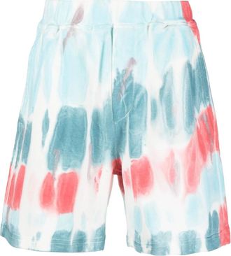 Dsquared2 Tie-dye distressed relaxte shorts