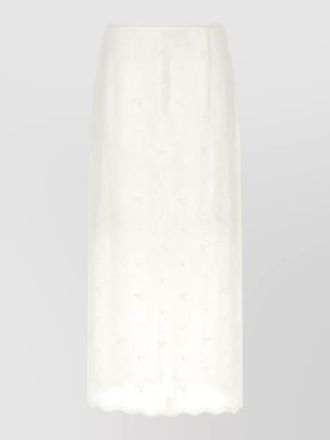 Magda Butrym sixteen skirt sheer fabric embroidered hem