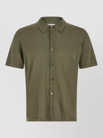 Roberto Collina knit polo shirt short sleeves spread collar