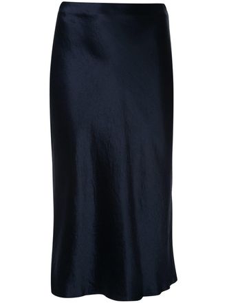 Vince high-waisted midi skirt - Blue