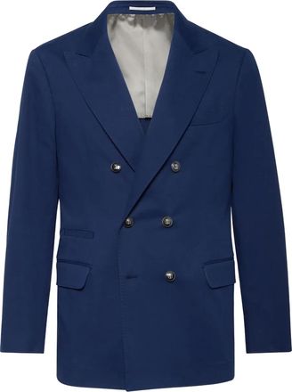 Brunello Cucinelli Blazer doppiopetto - Blu
