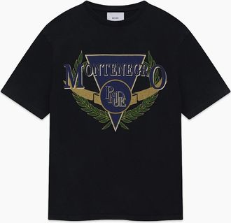 Rhude Mens Montenegro T-Shirt Black - Size: 40