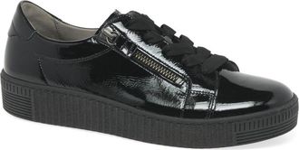 Gabor Wisdom Womens Casual Shoes 4 UK Black Schwarz Schwarz