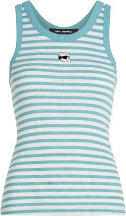Karl Lagerfeld Top a righe - Blu