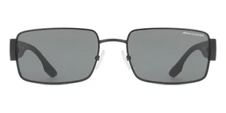 A|X Armani Exchange AX2052S 600087 Mens Sunglasses Black Size 57