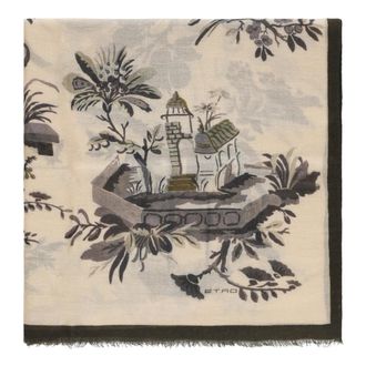 Etro Accessoires, Dames, Beige, ONE Size, Wol, Wol Sjaal
