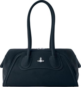 Vivienne Westwood Shirley Small Holdall - Dames - Schoudertassen - Zwart - ONE Size - Katoen - Tassen