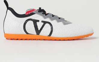 Valentino Garavani Mens Open Sneaker Perforated Leather - White - Size EU 43