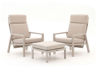 Manifesto Furniture Manifesto Alzano lounge tuinstoel verstelbaar met voetenbank