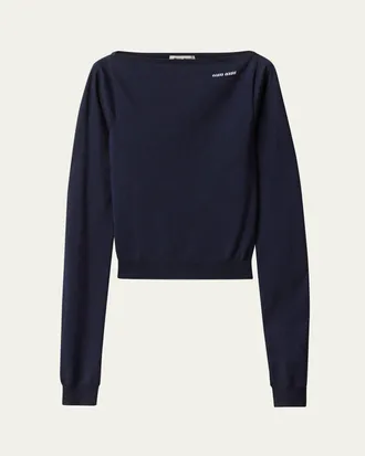 Miu Miu Crew Neck Sweaters − Sale: up to −35% | Stylight
