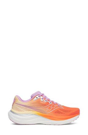 Saucony Ride 19 Running Shoe in Fire/Orchid at Nordstrom, Size 11.5