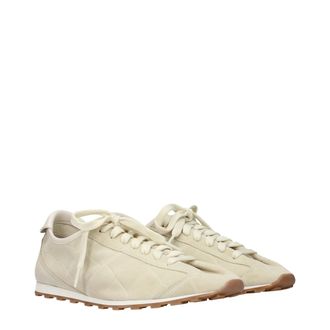 Jacquemus Quilted Suede Sneaker - Beige